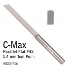 GRS 022-716 C-Max Carbide Graver Parallel Flat #42 1.4 MM
