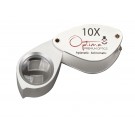 Optima 10X Premium Optics Diamond Dealers Loupe - Silver