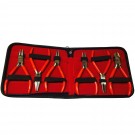 Set of 6 Jeweler's Pliers 5.25" in Pouch 
