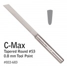 GRS 022-683 C-Max Carbide Graver Tapered Round #53 0.8 MM