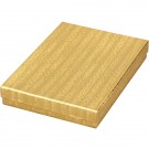 Box of 100 Gold Cotton Filled Boxes (7 1/8" x 5 1/8" x 1 1/8")