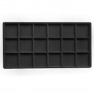 18-Compartment Inserts for Full-Size Utility Trays in Jet, 14.13" L x 7.63" W