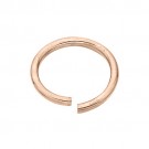 14K Rose Gold Open Jump Ring, 0.25" x 3.0 MM