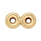 14k Yellow 2 Strand Roundel Spacer- 5.0 mm