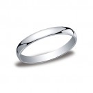 14k White Gold Comfort Fit Band 3 mm