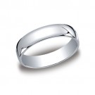 14k White Gold Comfort Fit Band 5 mm