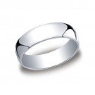 14k White Gold Comfort Fit Band 6 mm