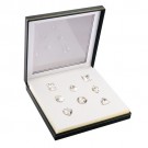 Set of 8 Large Fancy White Genuine Cubic Zirconia in Case (250 Ct. Weight)