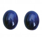 Oval Synthetic Blue Star