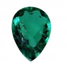Pear Shape Synthetic Emerald