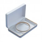 "Savannah" Jewelry Gift Box in White Velvet