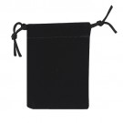 Black Velour Drawstring Bags - 2" X 2.5"