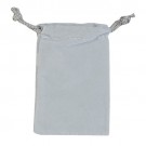 Gray Velour Drawstring Bags - 2.5" x 3.5"
