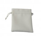Small White Earring Pouch In Packer