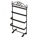 4-Level Metal Earring Stands in Black, 6" W x 12" H