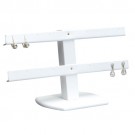 8-Pair Double-Tier Earring Stands in Jet, 10.25" W x 7" H