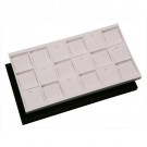 18-Pendant Inserts w/Barb for Full-Size Utility Trays in Pearl, 14.13" L x 7.63" W