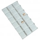 18-Compartment Inserts for Full-Size Utility Trays in Pearl, 14.13" L x 7.63" W