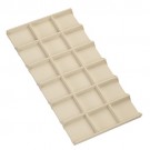 18-Compartment Inserts for Full-Size Utility Trays in Ivory, 14.13" L x 7.63" W