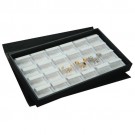 24-Compartment Ring + Earring Combination Trays in Ivory, 14.75" L x 8.25" W