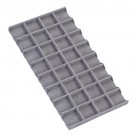 32-Compartment Inserts for Full-Size Utility Trays in Gainsboro, 14.13" L x 7.63" W
