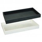 1.5" High Plastic Tray - Black
