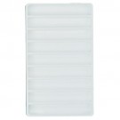 9-Bracelet Stackable Plastic Trays in White, 15.88" L x 9.5" W