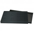 Black Wood Utility Trays w/Magnetic Lids, 14.75" L x 8.25" W
