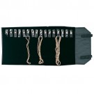 Jewelry Rolls for Chains in Black Vinyl, 11 x 22 in.