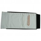 Jewelry Rolls for Chains in Black-on-Gray Velour, 6 x 14 in.