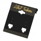 2" x 2" French Clip Hang Cards - Black
