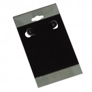 Flocked Black Hanging Display Cards for Hoop Earrings (Pk/200), 3" L x 2" W