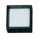 Glass-Top Square Gem Boxes w/Cotton Inserts in Black, 1.5" L x 1.5" W