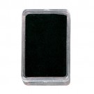 Acrylic Gem Boxes w/Black Flat-Foam Inserts, 2.25" L x 1.4" W