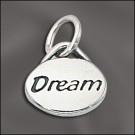 Sterling Silver Message Charm - Dream