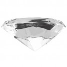 Diamond-Shaped Clear Glass Crystals, 3.94" W