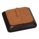 Single-Clip Square Ring Displays in Cocoa & Umber, 2.25" L x 2.25" W