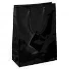 Glossy Tote-Style Gift Bags in Onyx, 8" L x 10" W