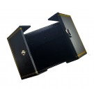 "Designer" 2-Door Hoop Earring Box in Onyx & Jet (2-Pc. Packer)