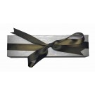 Ribbon Collection Bracelet Box in Silver & Olive