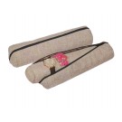 Zippered Pouch for Bangles & Watches in Burlap, 3 x 11.75 in.