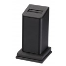 Square Couture Ring Columns in Carbon Black, 2" L x 3.5" H
