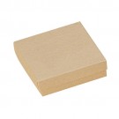Cotton-Filled Gift Box in Kraft Paper, 3.5 x 3.5 x 1