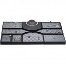 8-PC Showcase Set - Steel Grey Faux Leather w/ Black Faux Leather Trim