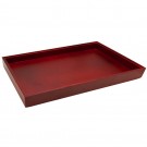 Stackable Full-Size Utility Trays in Mahogany, 14.75" L x 8.25" W