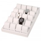 20-Cushion Watch Display Trays in Pearl, 16" L x 10" W