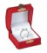 "Diana" Ring Clip Box in Coral & Pearl
