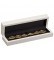 "Moderna" Bracelet Box in Piano White & Charcoal Gray