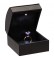 "Lumina Classica" Ring Clip Box in Black Ostrich & Obsidian