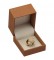 "Safari" Ring Clip Box in Cocoa Nabuka